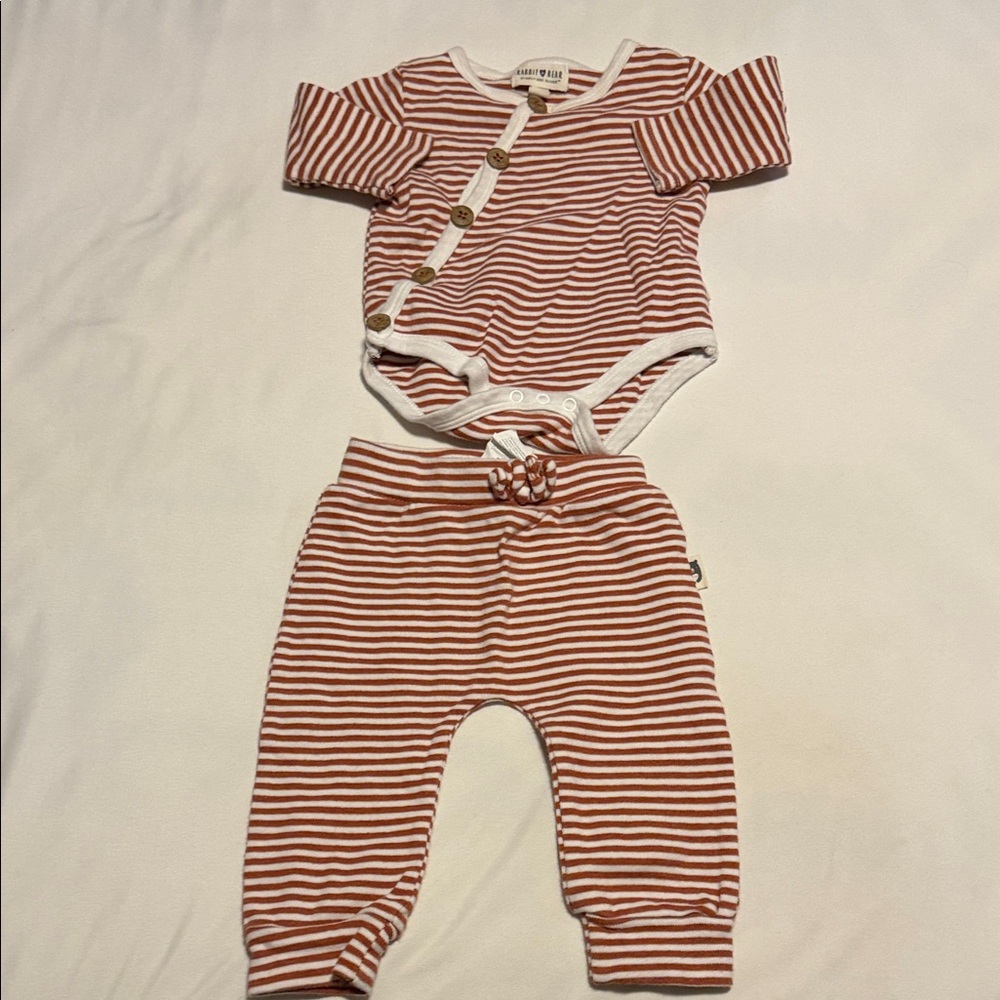 Rabbit + Bear Onesie and matching pants